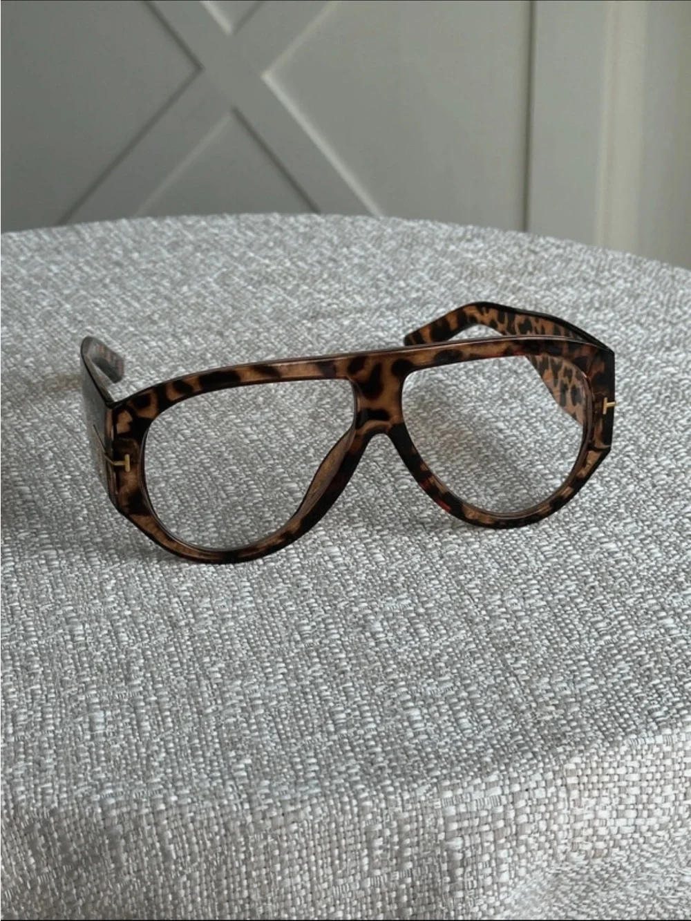 Leopard Print Sunglasses - Brown Pattern